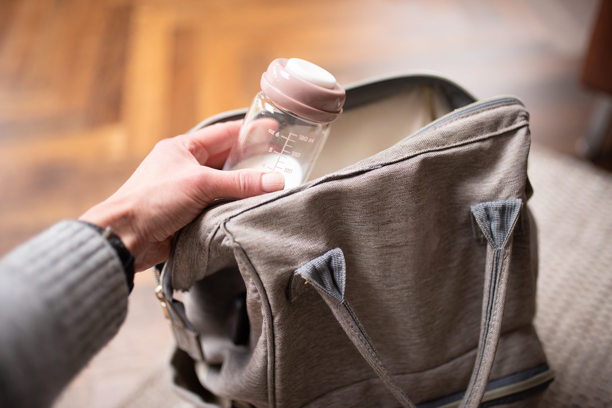 Premium Glass Breastmilk Storage Bottles, Pack of Four, 180ml