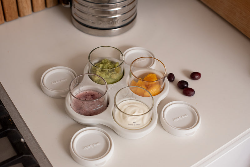 Glass Storage Jars for Weaning, Pack of Four