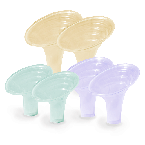 Pumpin' Pal Angled Breast Pump Flanges - Set of 3 - Large (M, L & XL) (24mm to 40mm)