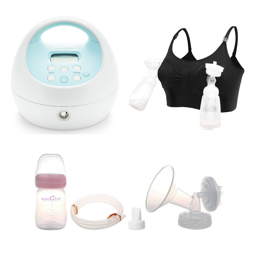 Spectra S2 Breast Pump Kit (with extra sets) + Nursing Bra - baby