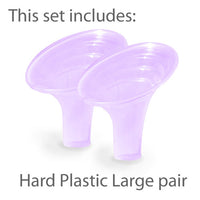 Pumpin' Pal Angled Breast Pump Flanges - Set of 3 - Large (M, L & XL) (24mm to 40mm)