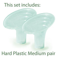 Pumpin' Pal Angled Breast Pump Flanges - Set of 3 - Small (XS, S & M) (15mm to 25mm)