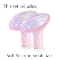 Pumpin' Pal Angled Breast Pump Flanges - Set of 3 - Small (XS, S & M) (15mm to 25mm)