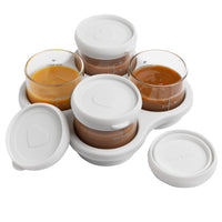 Glass Storage Jars for Weaning, Pack of Four, 120ml
