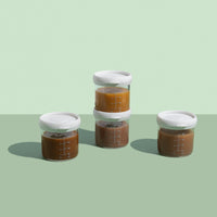 Glass Storage Jars for Weaning, Pack of Four, 120ml