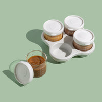 Glass Storage Jars for Weaning, Pack of Four, 120ml