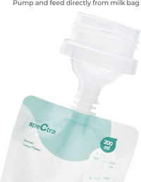 Milk Storage Bags 200 ml - 10 Count - Connector Included