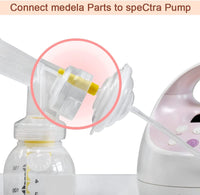 Maymom Flange Adapter for Spectra S1 Pumps, Spectra S2, Spectra 9 Pump to Use Medela Breastshield and Bottles (Pack of 2)