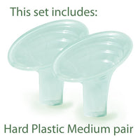 Pumpin' Pal Angled Breast Pump Flanges - Set of 3 - Small (XS, S & M)